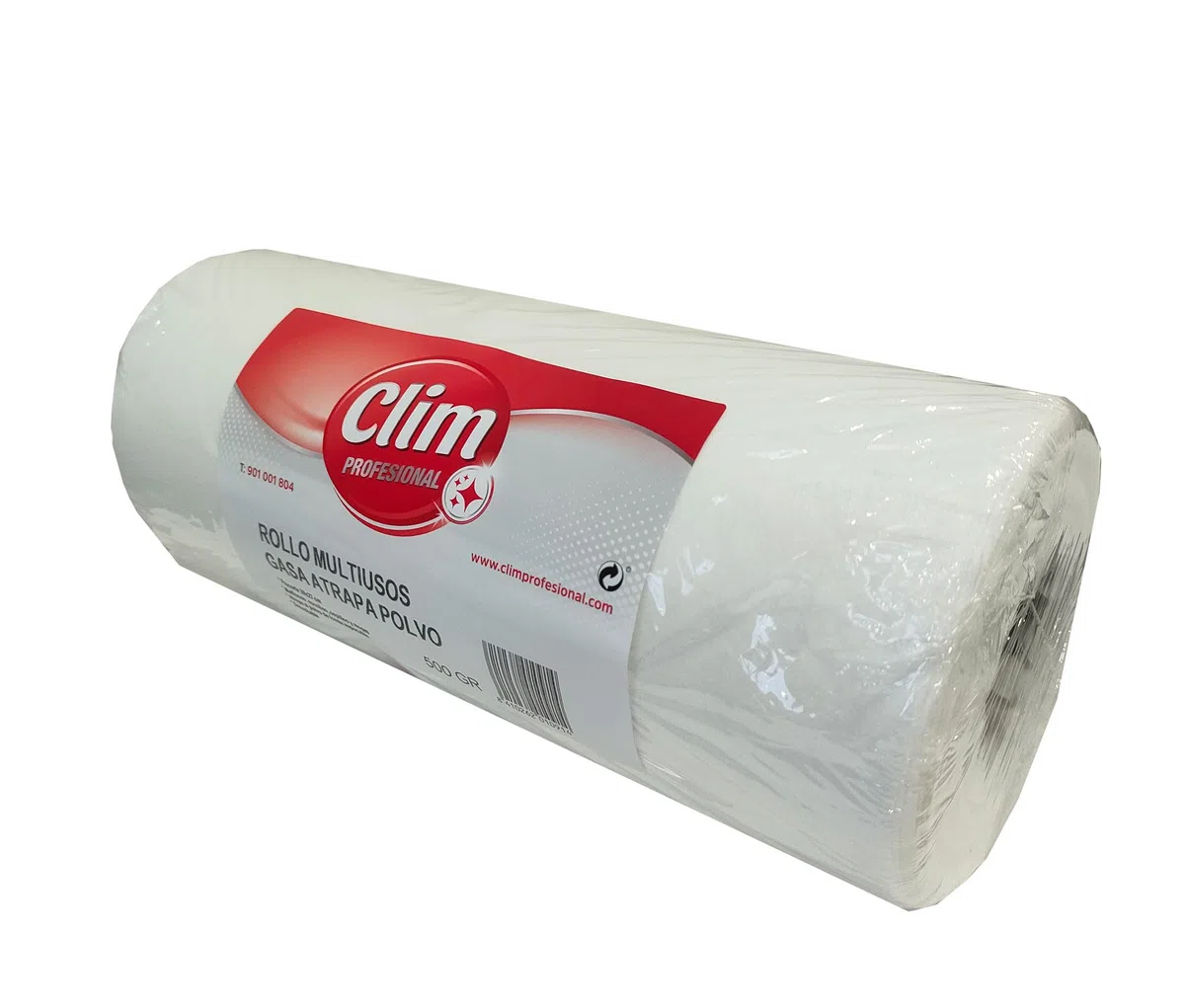 Clim Profesional - Rollo Multiusos de Gasa Para Cubrir Cepillos o Mopas con Alto Poder Atrapa Polvo | Rollo 37 Metros con Precorte 39x27 cm