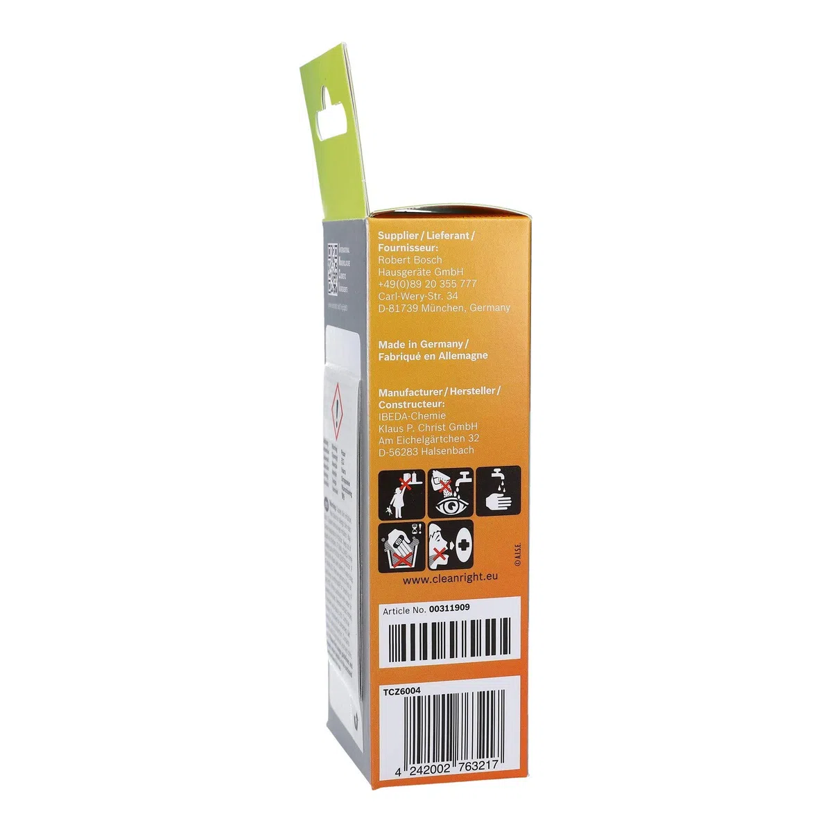 Bosch Pastillas descalcificadoras para cafetera Tassimo, 2 unidades