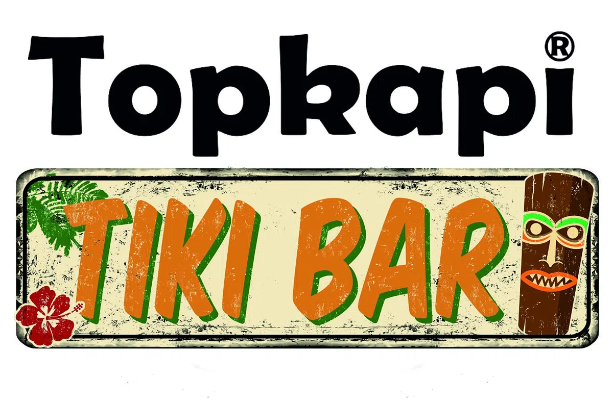 Topkapi Tiki Tincan Henner XL - Juego de 4 vasos de piña colada, vasos de cóctel, mojito, caipirinha, mai tai, vasos largos, aptos para lavavajillas, 490 ml