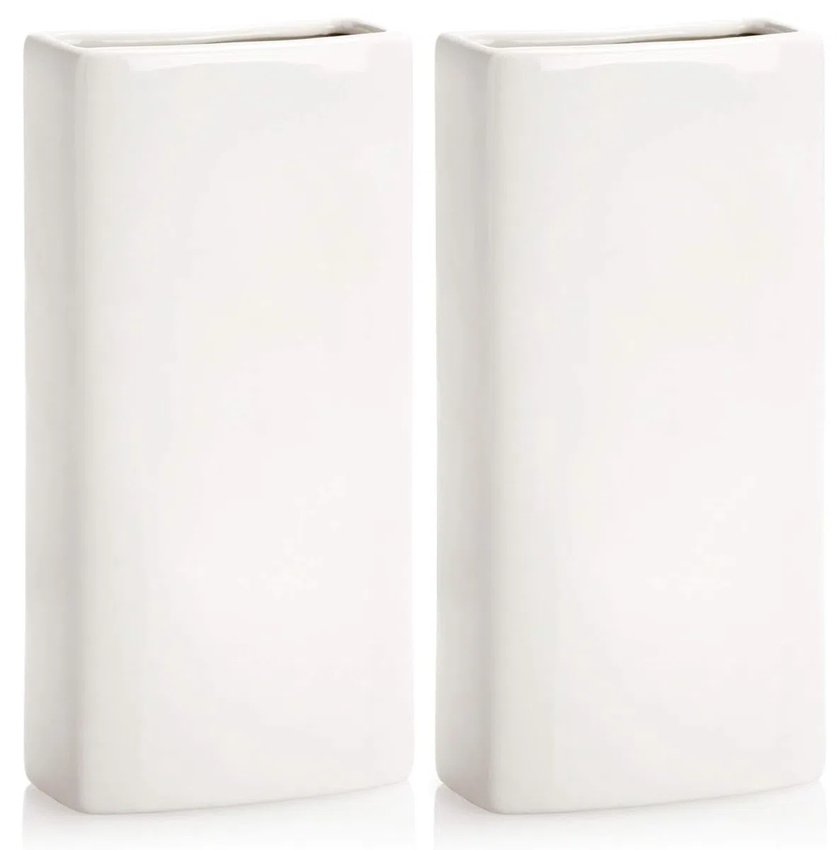 Humidificador Para Radiador Cerámico Con Colgante En Hierro/Evaporador De Agua Para Radiador/Juego de Humidificadores Hecho a Mano en España 18cm x 8cm x 4cm (2Uds/Blancos)