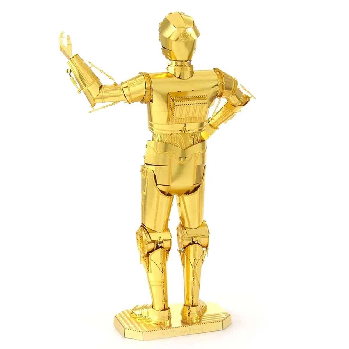 Metal Earth Puzzle 3D Androide C-3Po Dorado. Rompecabezas De Metal De Star Wars. Maquetas Para Construir Para Adultos Nivel Experto De 6.4 X 4.2 X 12 Cm