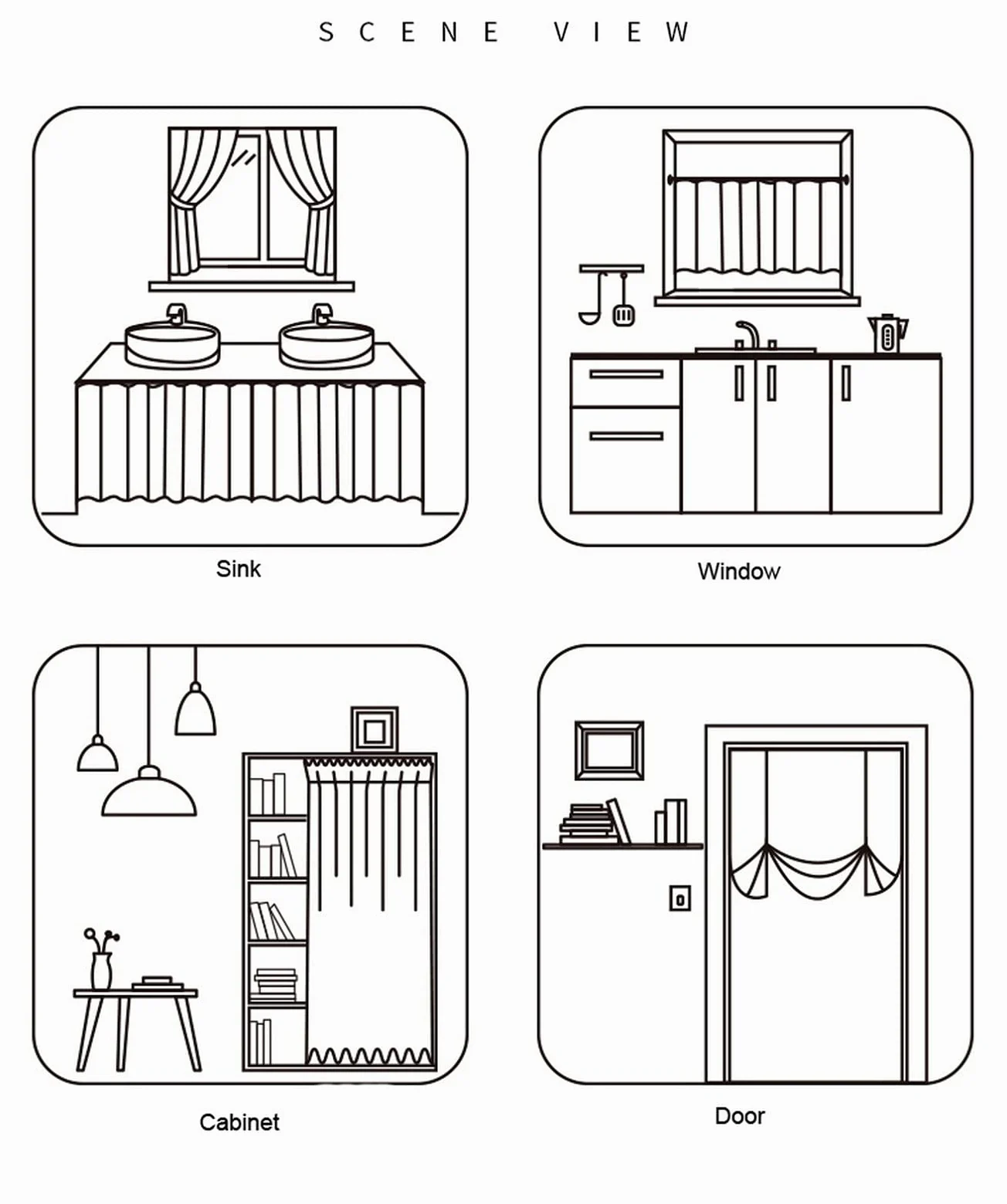 A.Monamour Cortina Cocina Ventana Puerta Corta Pequeña 2 Paneles Cortina De Puerta Francesa De Gasa Voile Transparente Translúcida Blanca Bolsillo para Varilla Panel Cenefa Rustica Bistro