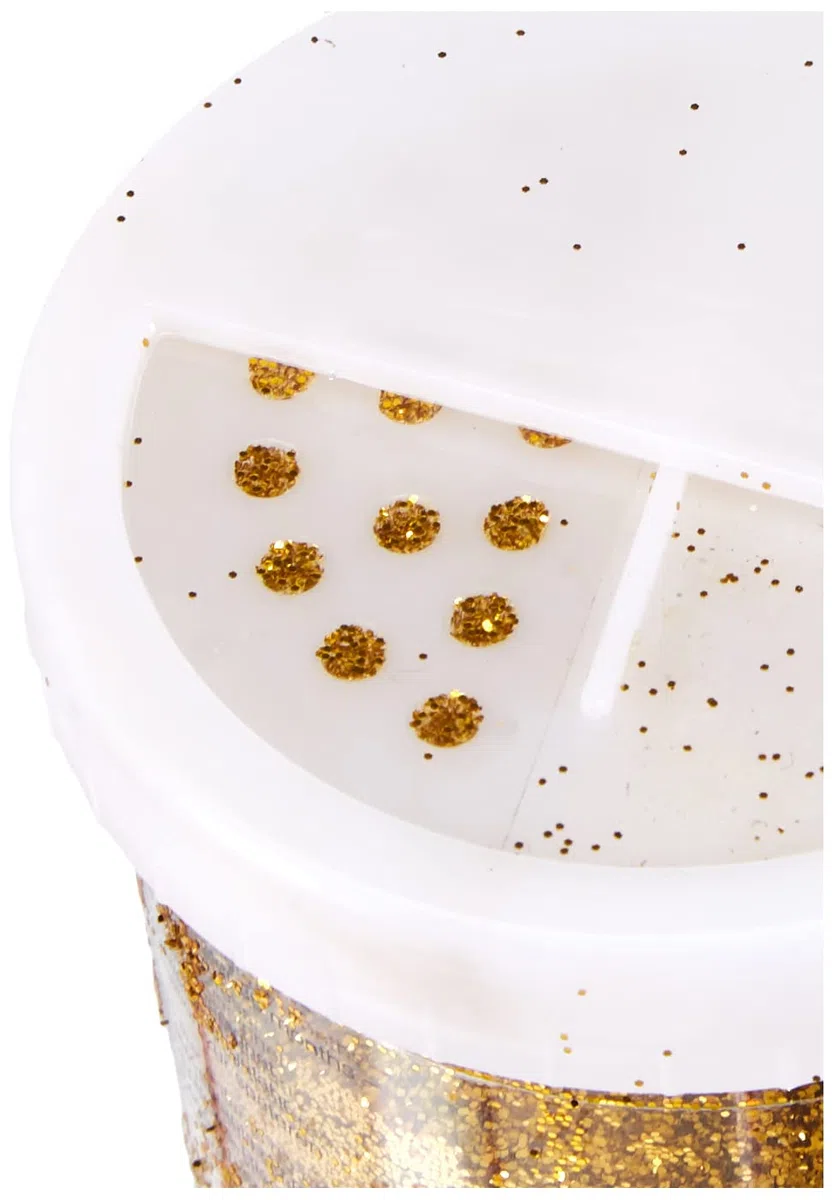 Baker Ross Tarros Grandes de Brillantina Dorada y Plateada Perfecta para Decorar y Adornar Tarjetas Collages y Otras Manualidades Infantiles (Juego de 2)