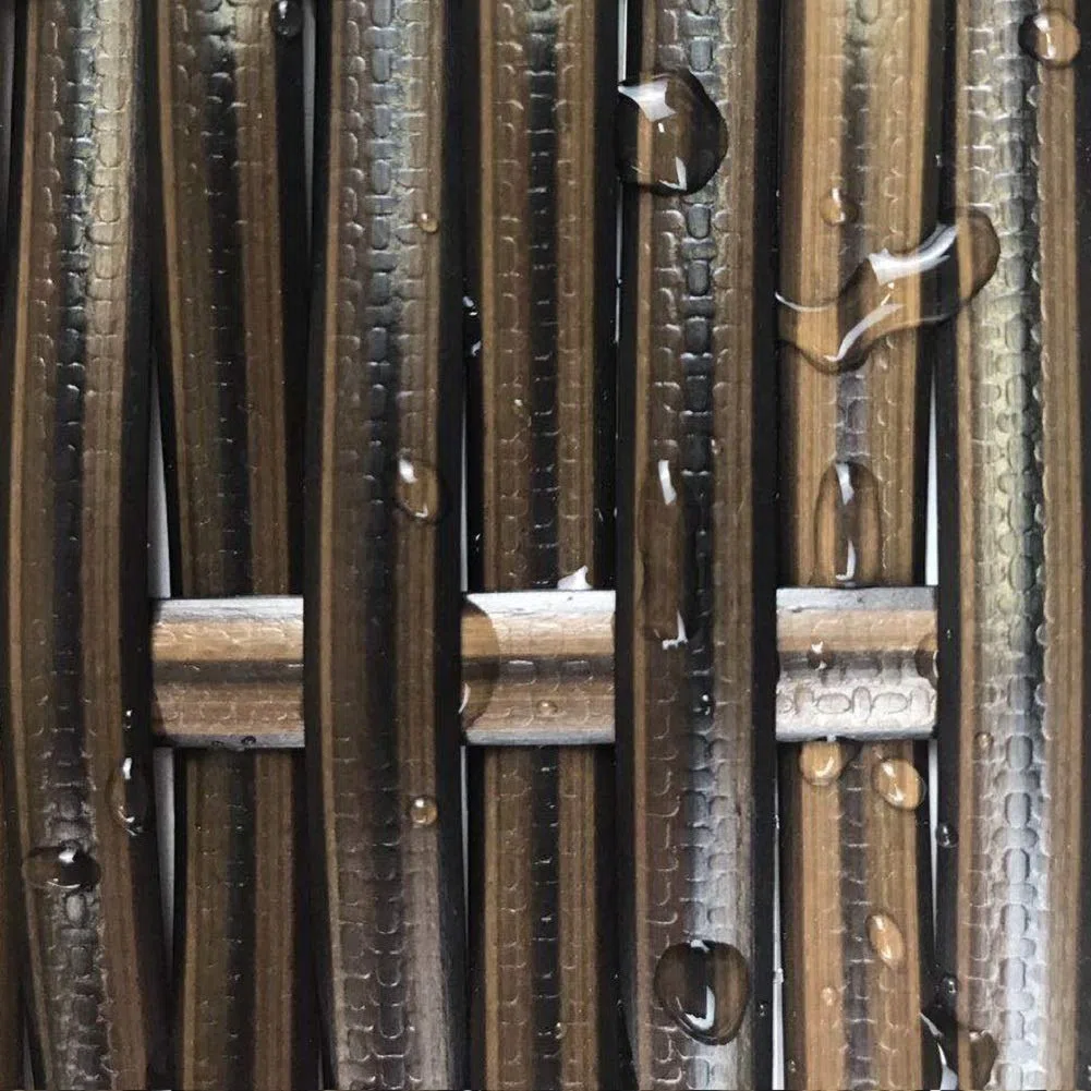Mhome - Juego de material de reparación de ratán trenzado de plástico para muebles de jardín, 60 m-65 m, duradero, tejido de mimbre, banco, mesa, set (café B)