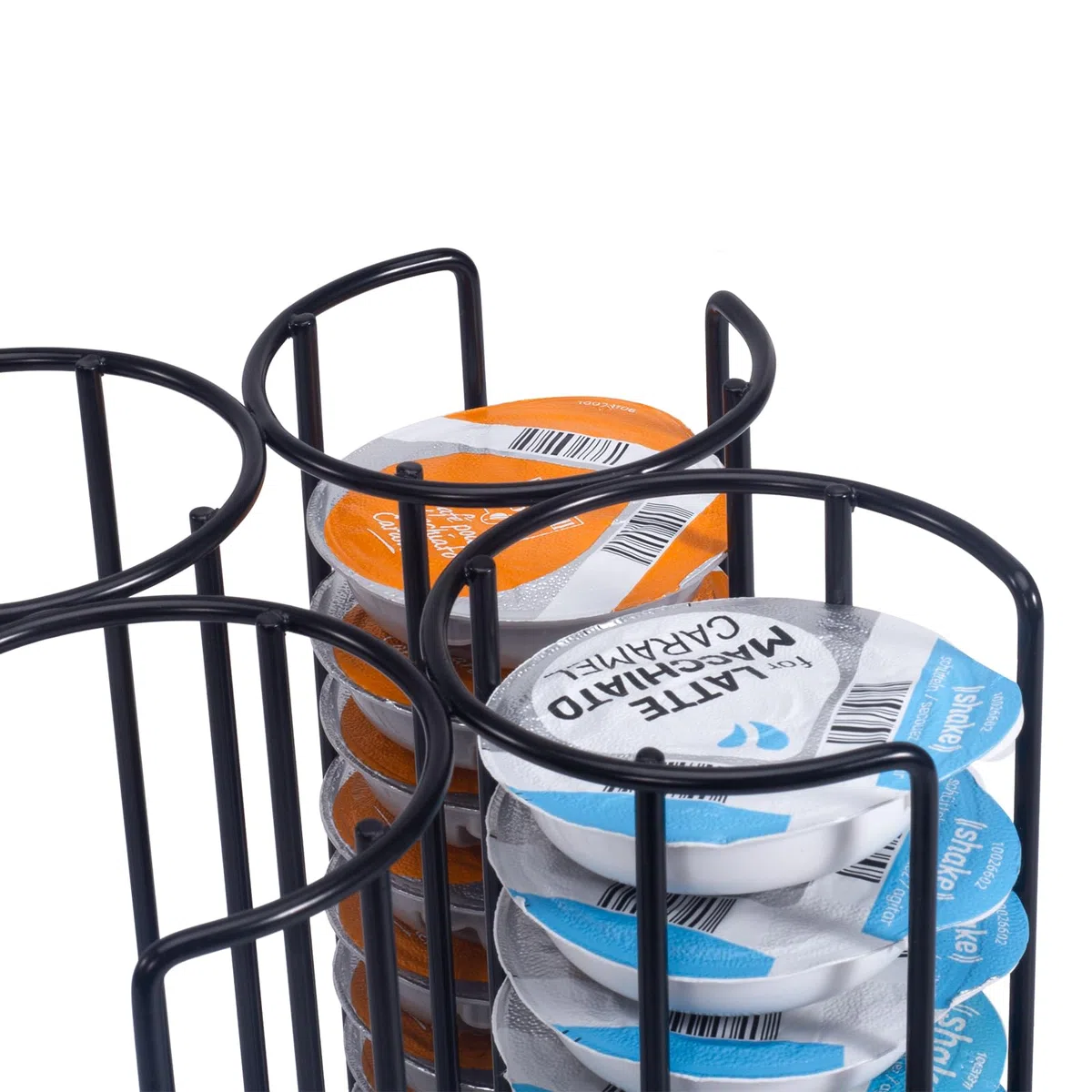 Soportes para Cápsulas Compatible para Tassimo,Porta Capsulas de Café,Dispensador Capsulas,Organizador de Almacenamiento de cápsulas de café,360 ° Giratorio,Negro.
