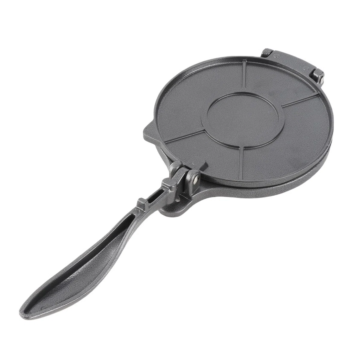 Prensa de tortilla DriKou, herramienta de prensado manual para hacer tortillas de aleación de aluminio para hacer hamburguesas de pastel de pizza (16cm negro)