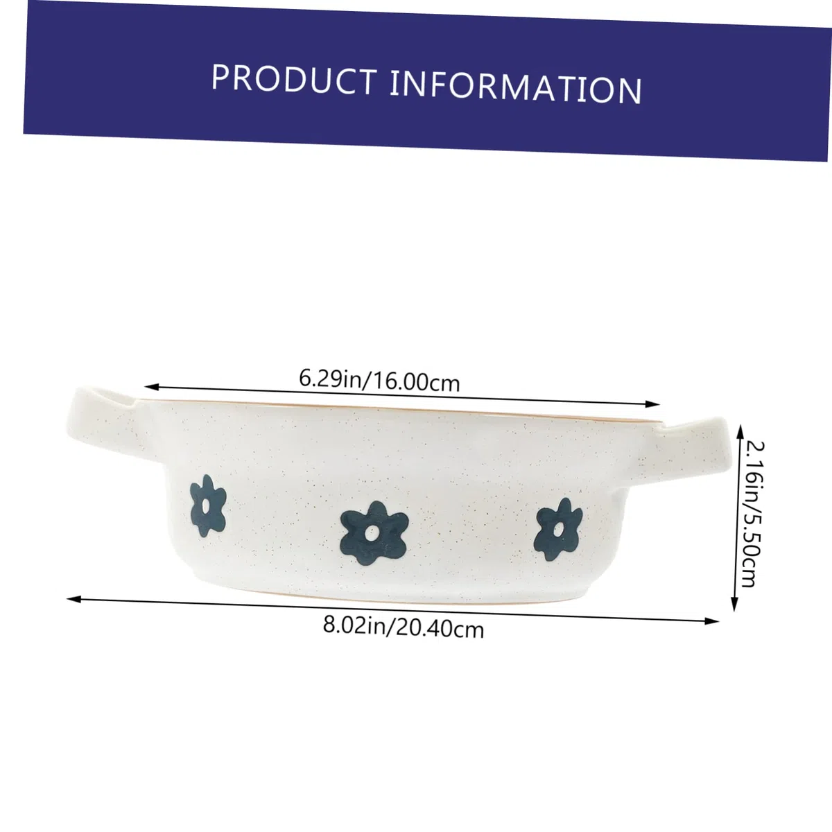 Mikinona Cuenco de Cerámica Blanco sin Rebabas y Fácil de Limpiar con Asas Dobles para Sopa Estilo Vintage Adecuado para Ensaladas y Uso Diario en Cocina