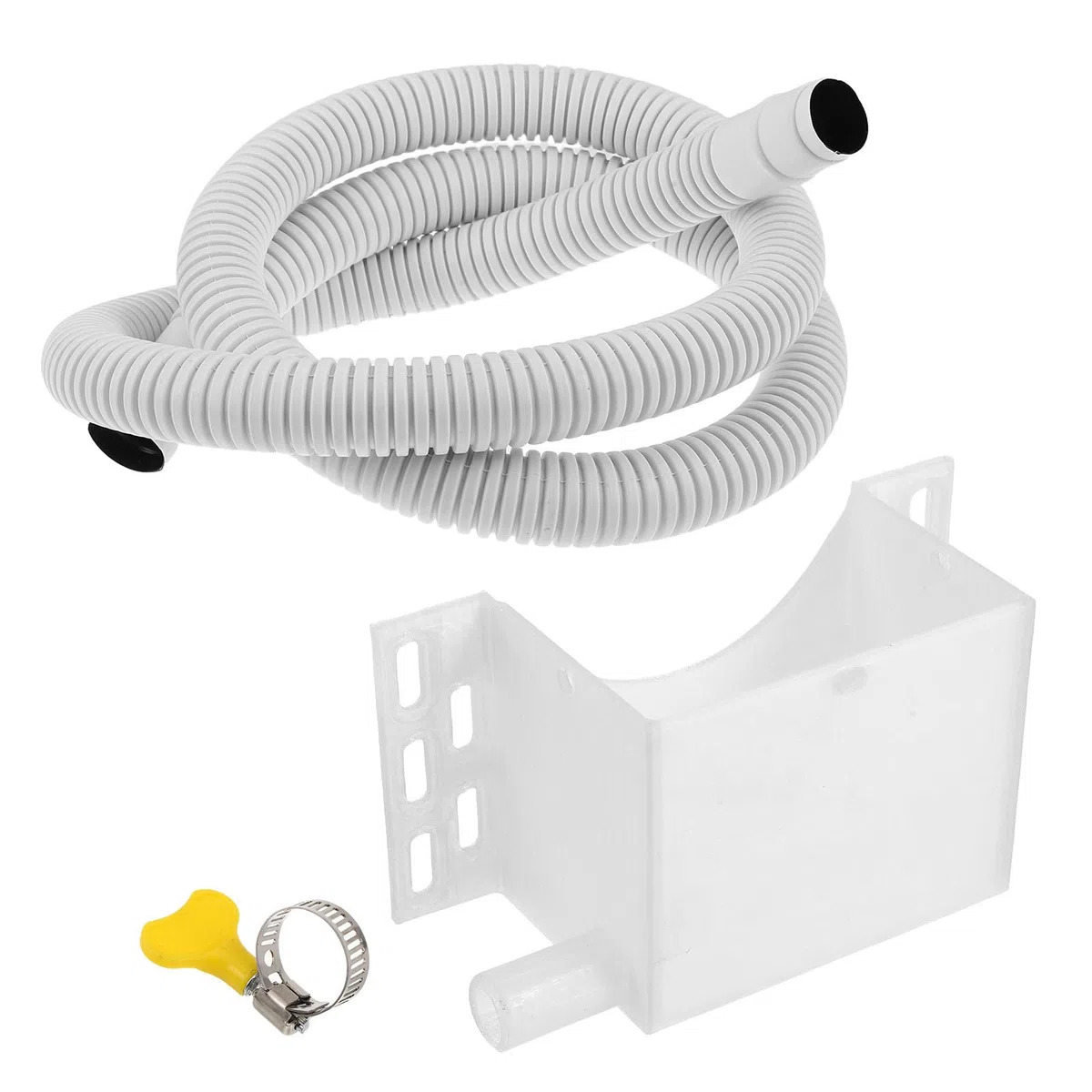 Bandeja de Drenaje de Condensación para Aire Acondicionado Portátil Colector de Goteo con Diseño Inclinado para Rápida Evacuación de Agua Protección de Suelos y Paredes Interiores