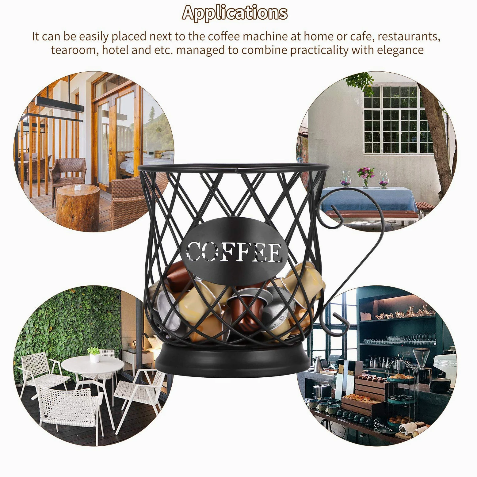 Soporte y Dispensador para Cápsulas de Café Dolce Gusto y Nespresso - Organizador de Almacenamiento