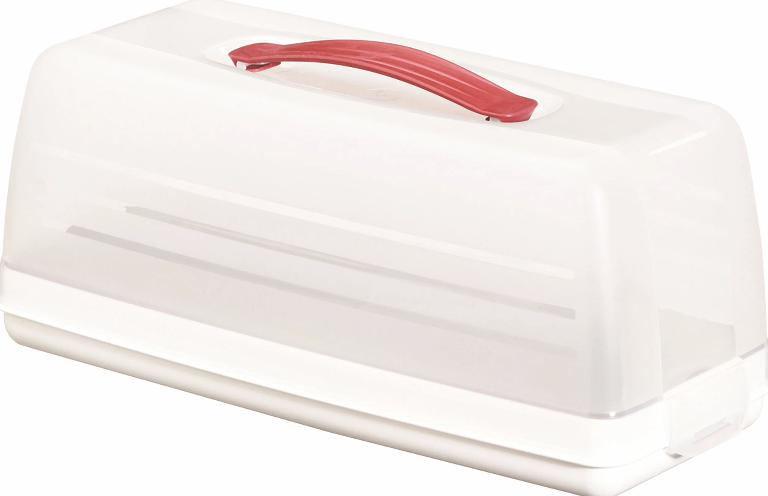 Curver 175247 - Campana para la Torta, Rectangular, Color: Transparente/Blanco