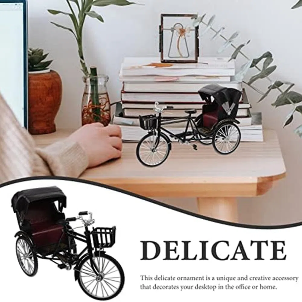 Muñeca retro de moto, escultura clásica de bicicleta, colección de vehículos antiguos, muebles retro vintage