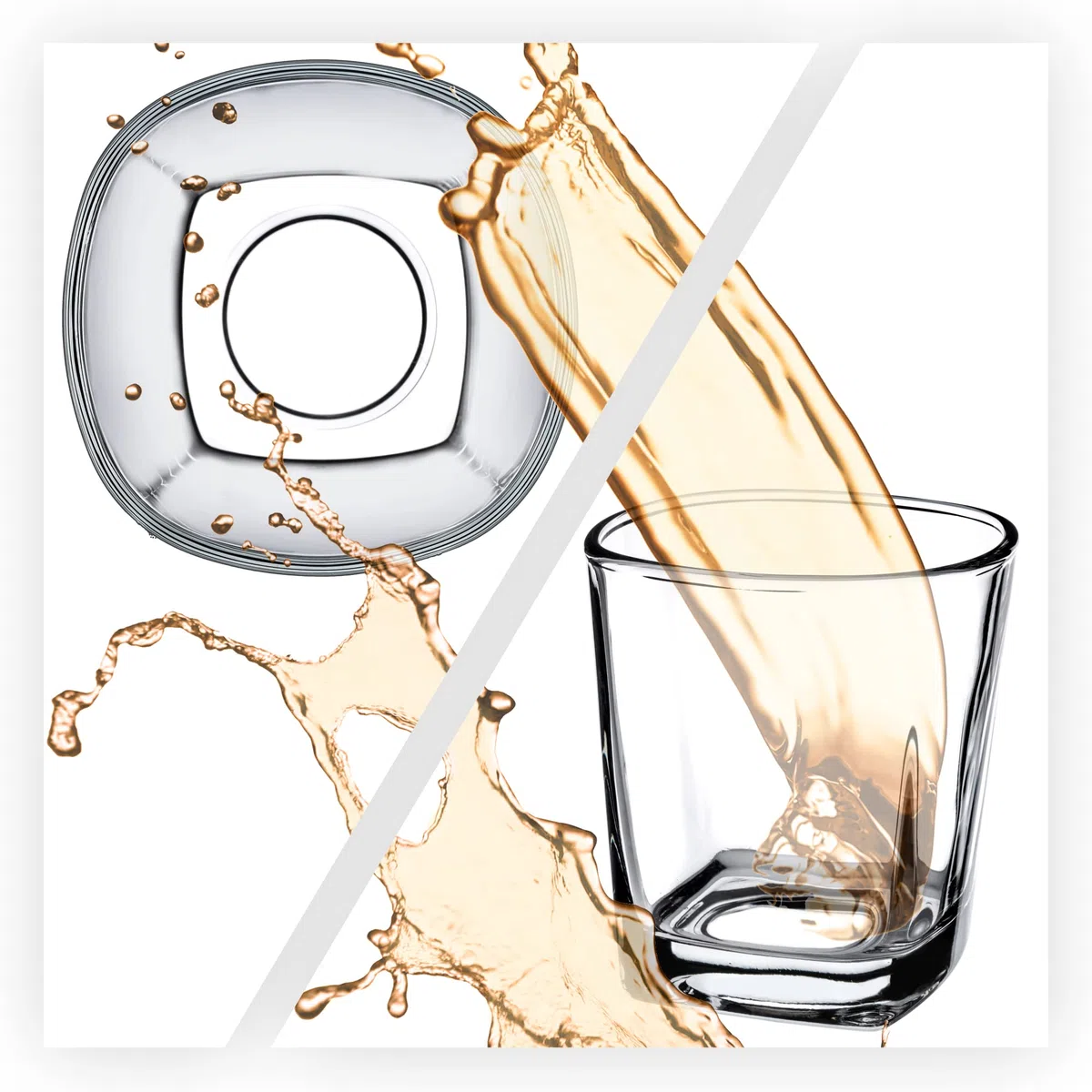 KADAX Juego de 6 vasos de zumo, vasos de agua resistentes, jardín, cóctel (Romi, 250 ml)