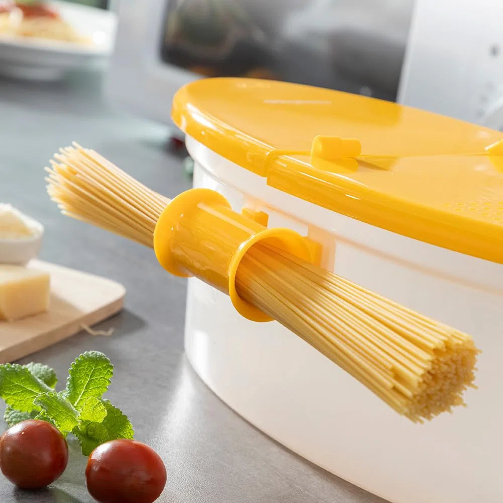CUECEPASTA PARA MICROONDAS 4 EN 1 CON ACCESORIOS Y RECETAS PASTRAINEST V0103301 INNOVAGOODS
