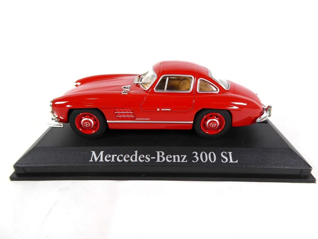 OPO 10 - Coche en Miniatura Compatible con Mercedes Benz 300 SL Rojo 1/43 (RBA23)