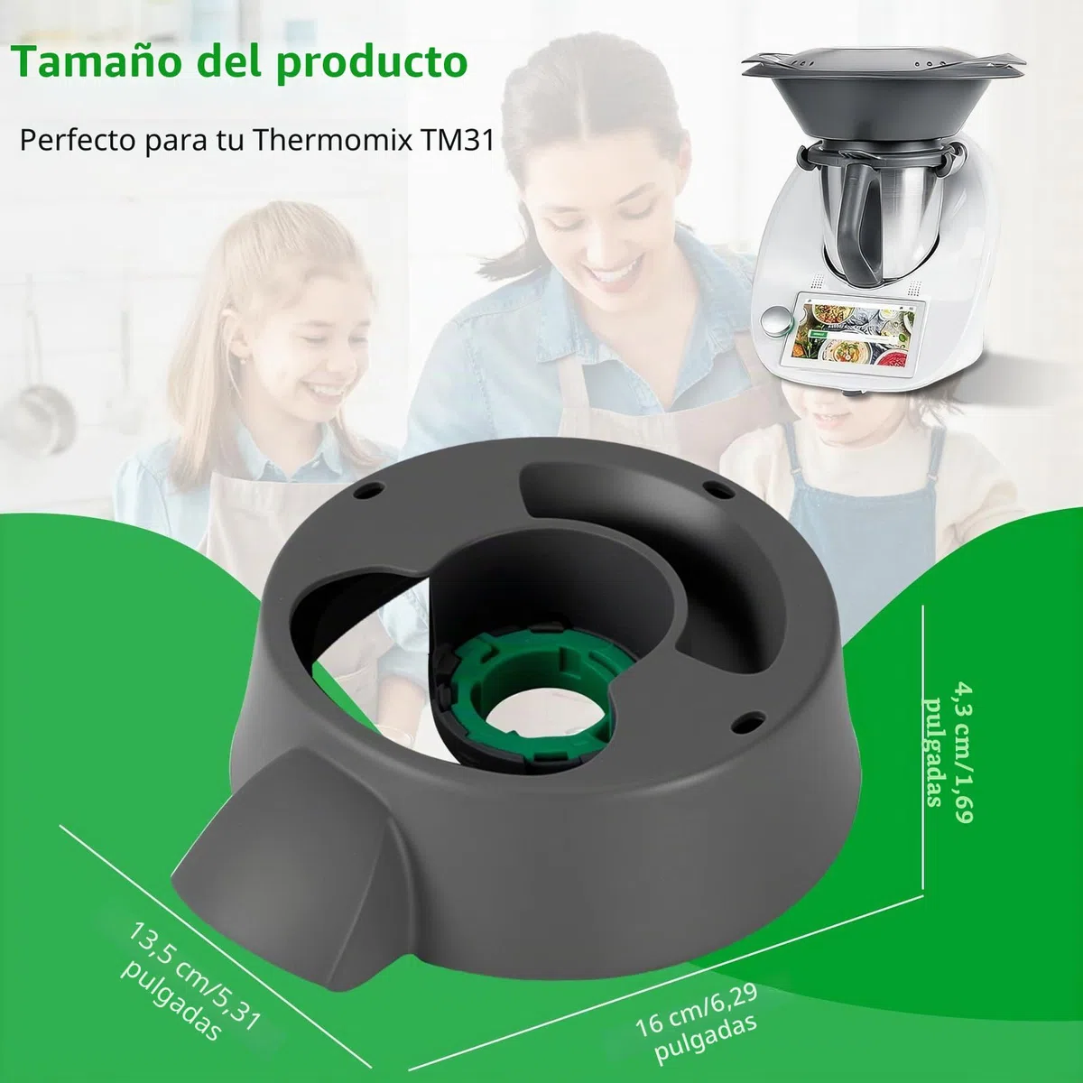 TM 31 - Base de repuesto para robot de cocina Vorwerk Thermomix, TM31 de plástico, para Thermоmix TM31