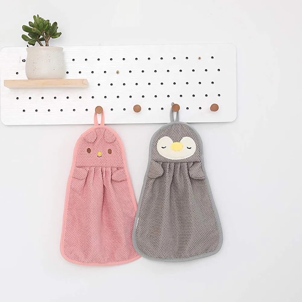 6 toallas de mano de animales , toallas de mano niños, bonito paño de cocina para baño, toallas de cocina, toalla de secado rápido para niños y adultos