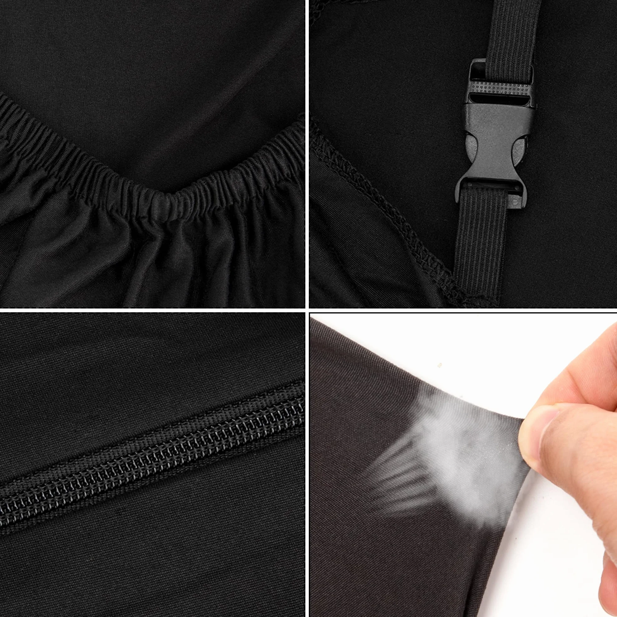Funda para Silla de Juego Elástica Fundas para Sillas Oficina Lavable y Extraíble Funda para Silla de Oficina Universal con Reposabrazos para Oficina Juegos 4 Piezas