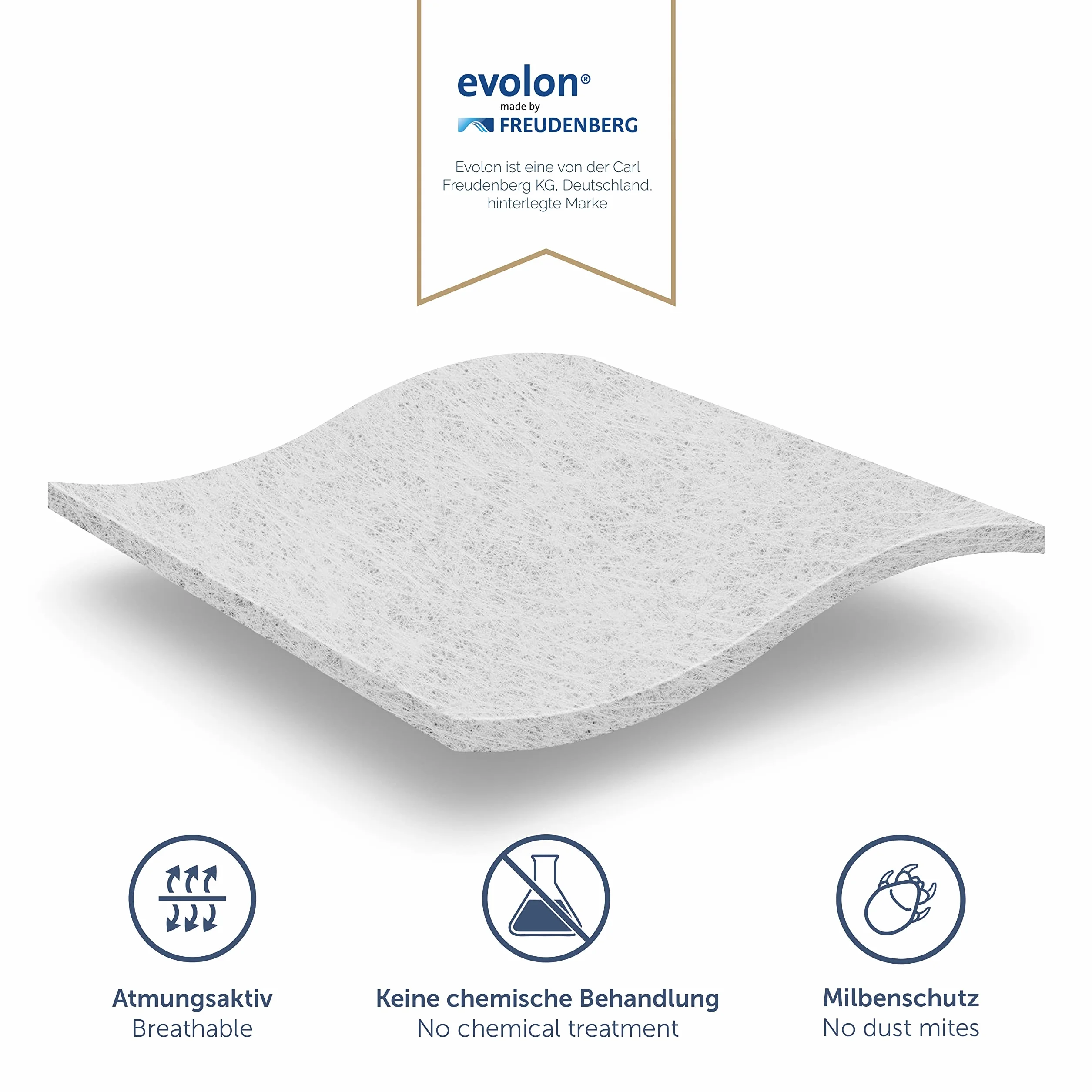 Blumtal Set de 2 Fundas de Almohada Antiácaros para Alérgicos - Funda de Almohada 40x80 cm - Funda Protectora Antiácaros Lavable