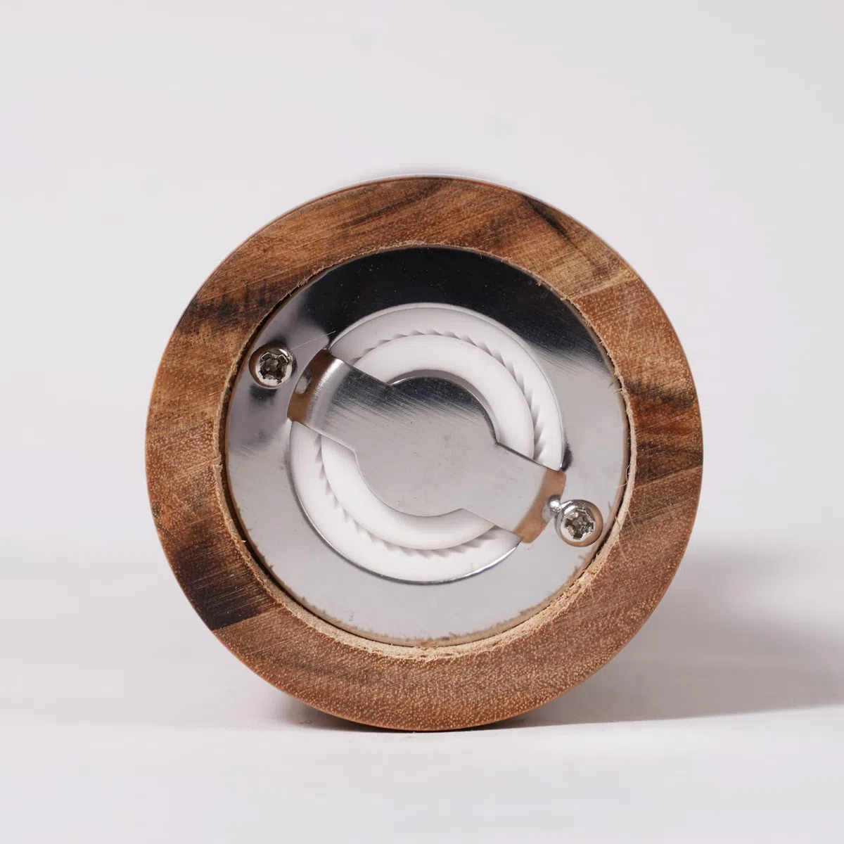 Molinillo de Pimienta. Molinillo de cerámica duro y ajustable. Madera de acacia, Altura de 16,5 cm