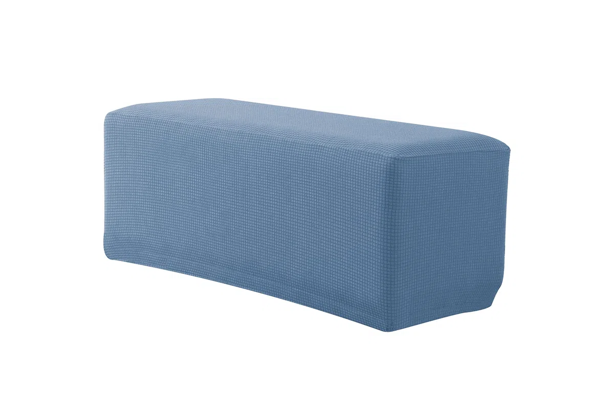 EBETA Elástico Funda para Taburete Cubierta de Taburete, Fundas de Taburete Jacquard, Funda Otomana Rectangular, Cubierta para otomana