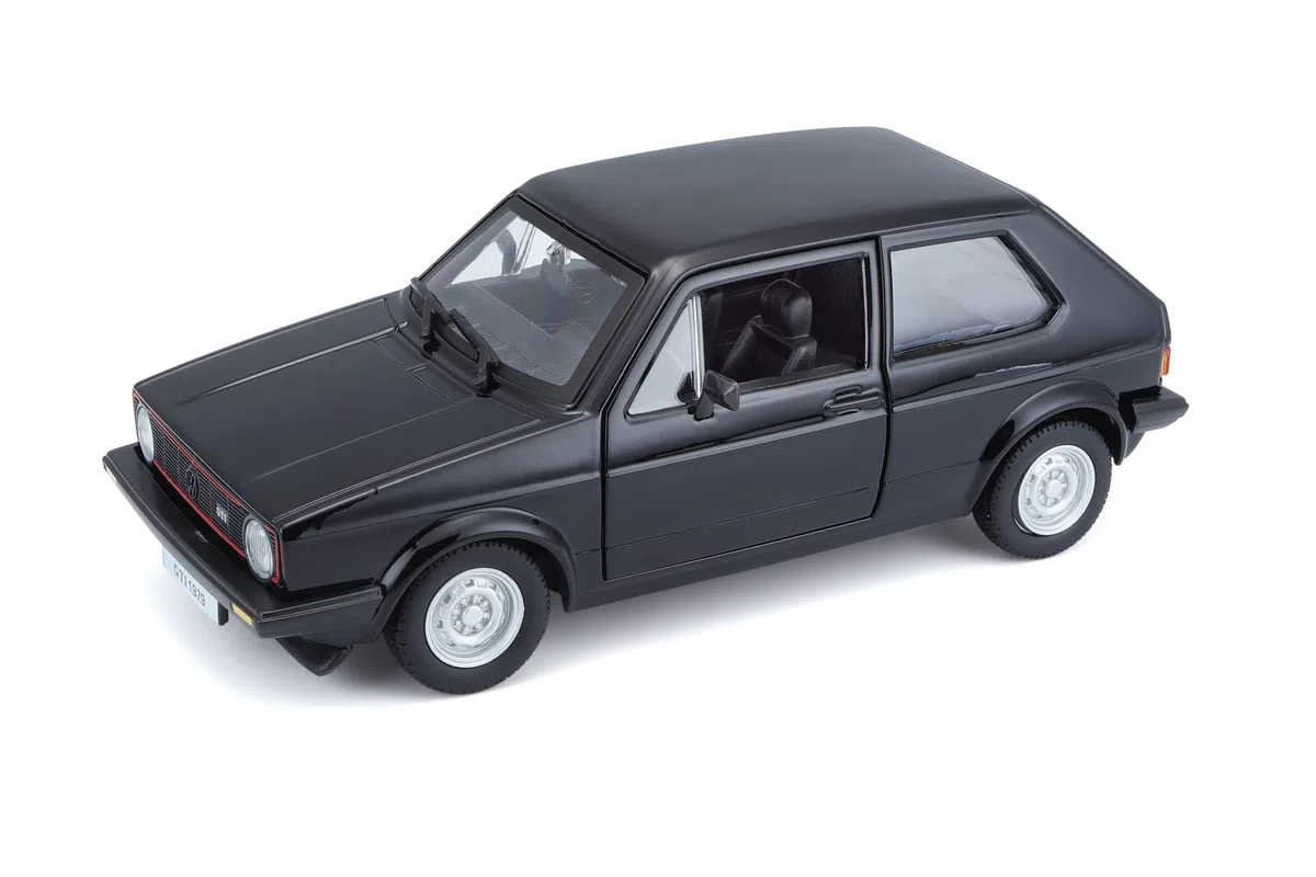 Volkswagen Golf Mk1 GTI (1979) en color negro y escala 1:24 (18-21089BK)