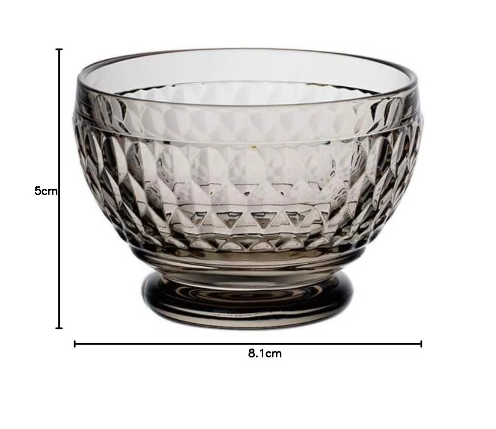 Villeroy & Boch Boston Coloured Cazoleta, 0.43 litros, Cristal, Gris, 81mm