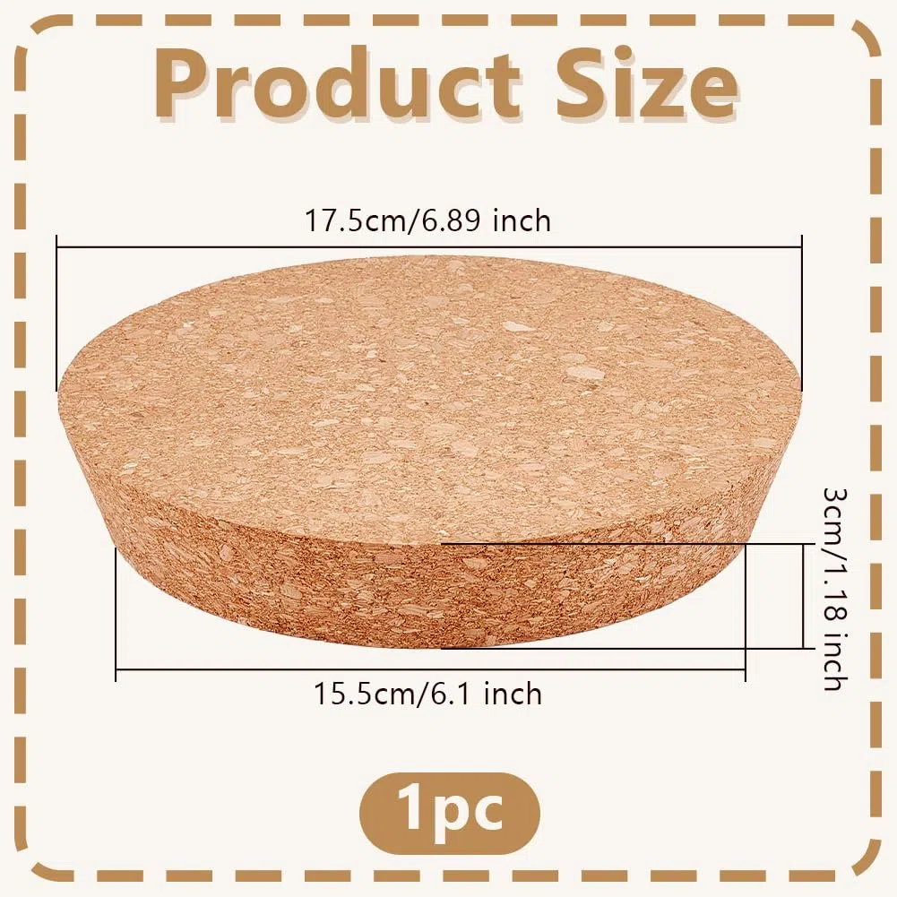 OLYCRAFT Tapones de corcho grandes de 15,5 a 17,5 cm, tapones de corcho cónicos para botellas, tarros de conservas, cocina, recuerdos de boda