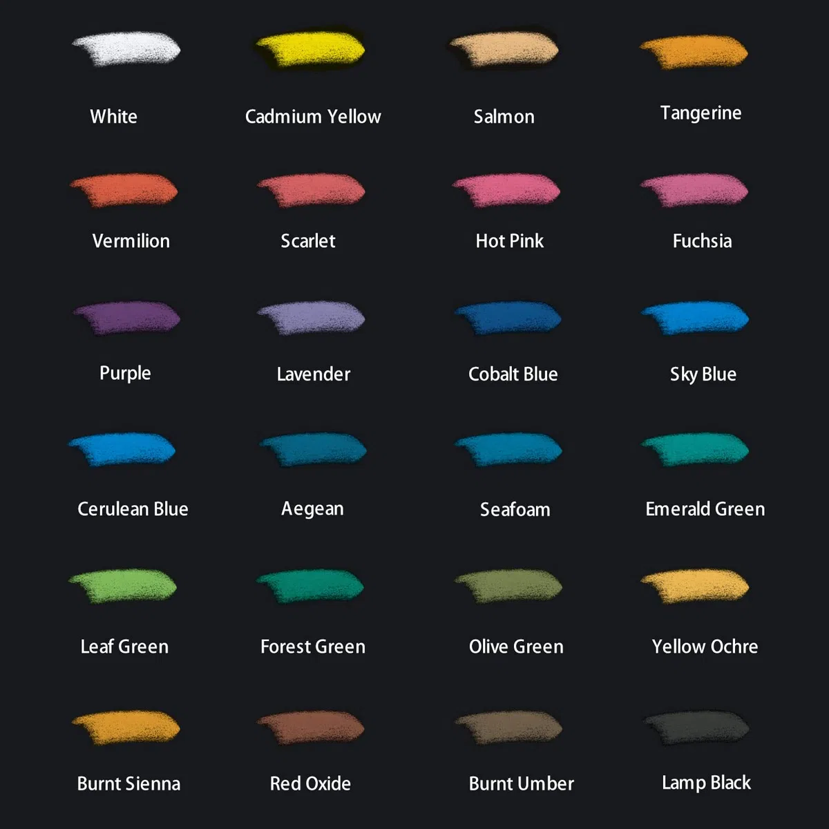 MONT MARTE Pasteles suaves en caja de lata, 24 unidades, 24 colores surtidos, barras pastel vibrantes, gran mezcla, viene en estuche de almacenamiento, ideal para arte, manualidades, colorear y