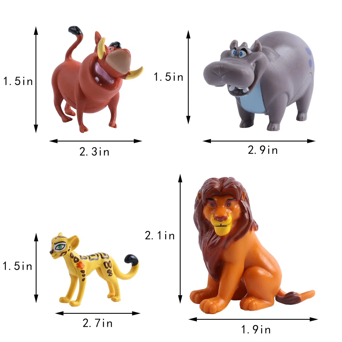 12 Piezas León Figure, León Figuras de Pasteles, Niño Cake Toppers, King Toppers Tartas, Niño Pastel Decoración Suministros para Fiesta