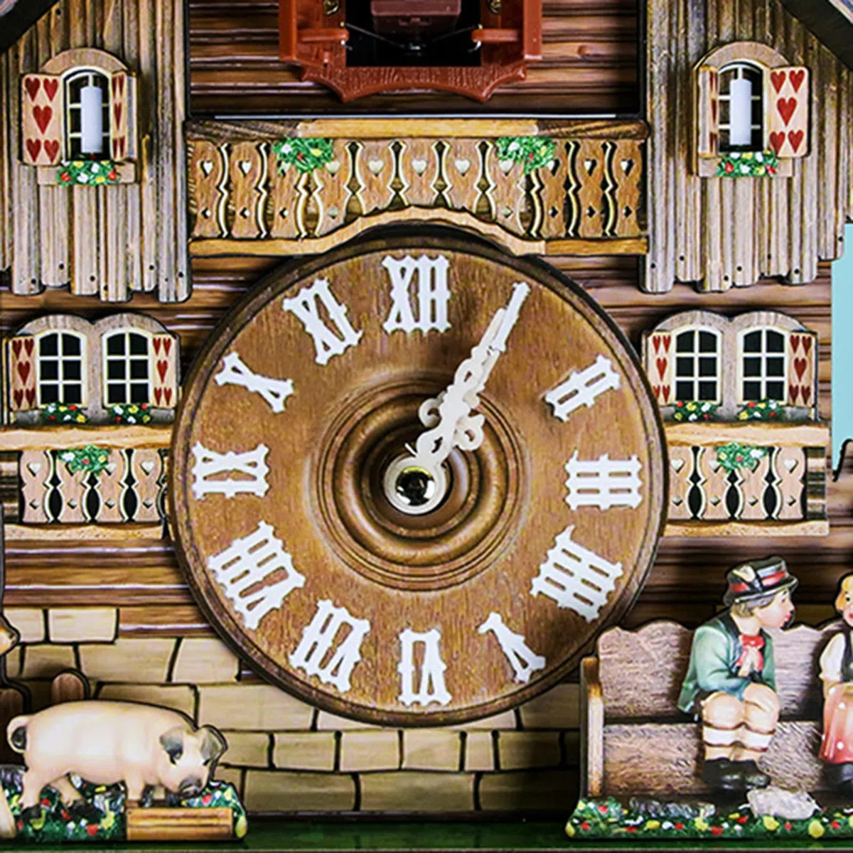 Reloj de cuco de madera con péndulo, decoración para el hogar, cafetería, restaurante, hotel