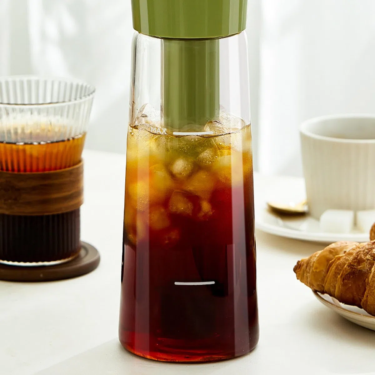 Genérico Cold Brew Maker - Botella Prensa Fría Para Café,Cierre Hermético, Ancha Y Multiusos Para Bebidas En Hogar, Picnic, Oficina Y