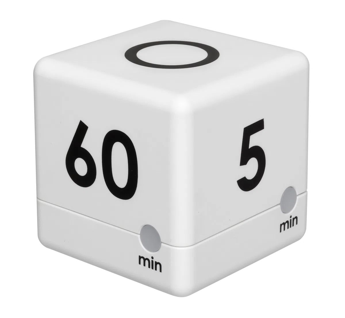 TFA Dostmann Digital Cubo. Temporizador, plástico, Blanco, 6 x 6 x 6 cm