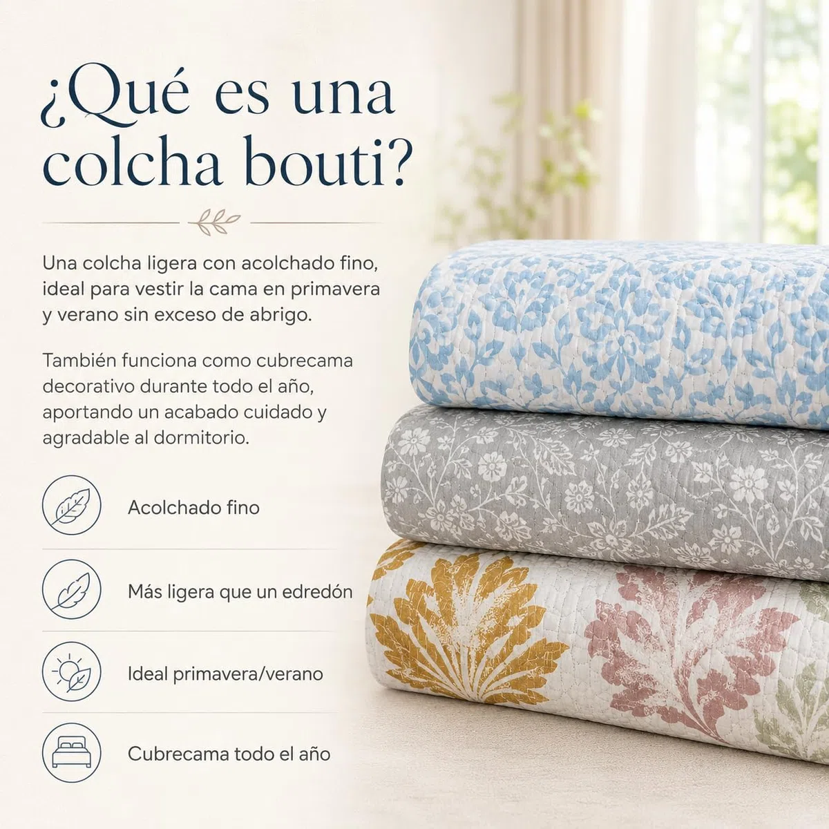 Rufino Díaz Colcha Bouti Hostelería Platón (Blanco - 150 cm) - para una sensación acogedora y de Confort - Tejido Suave, Agradable y Resistente