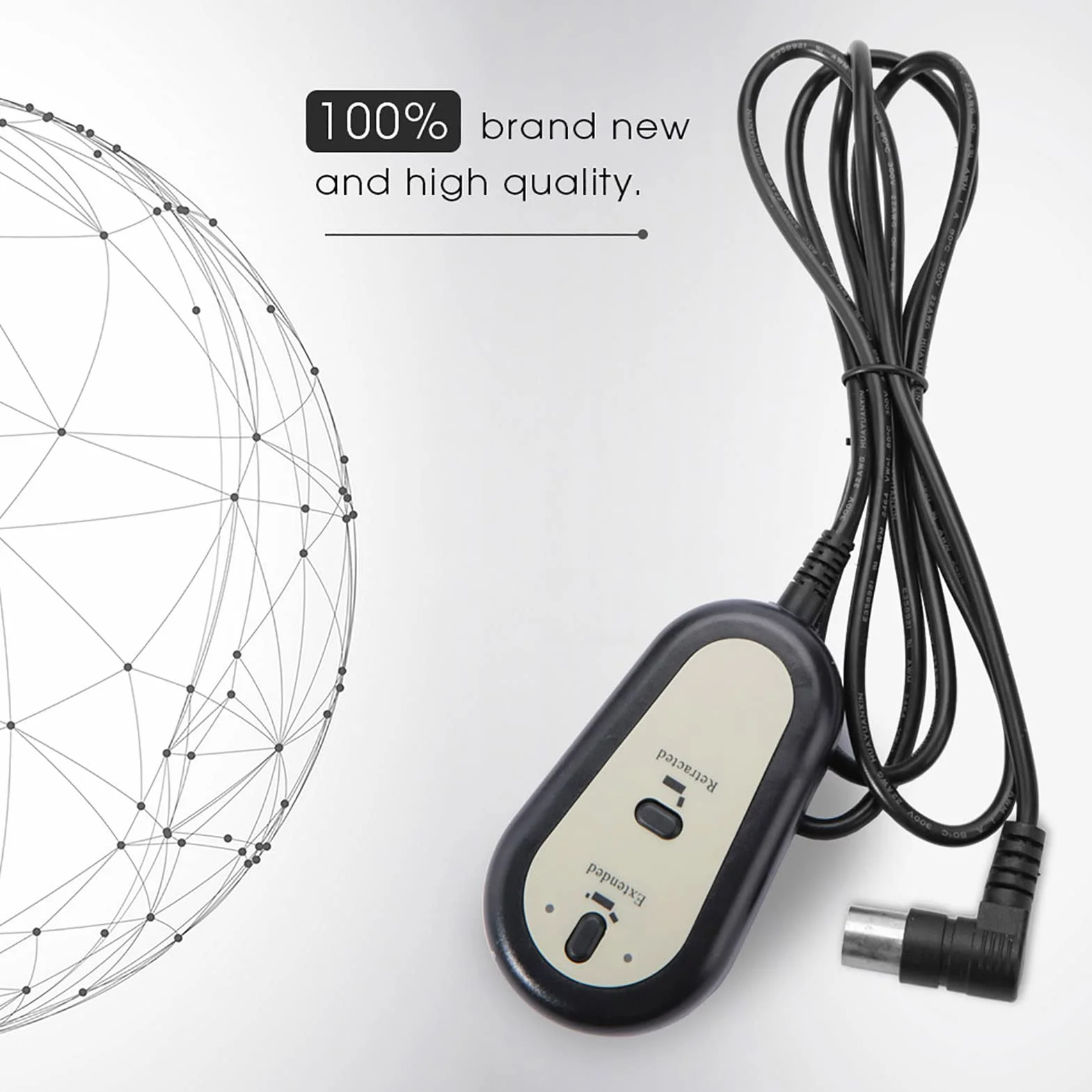 Marhynchus Controlador de Silla Reclinable Eléctrica, 2 Botones, 5 Pines, Interruptor Manual de Control Remoto con Cable para sofá