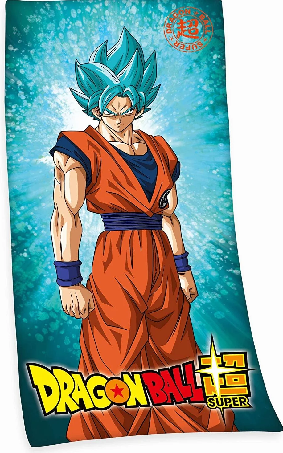 Herding Toalla de baño con diseño y Texto de Dragon Ball Super de 150 x 75 cm, algodón, Multicolor