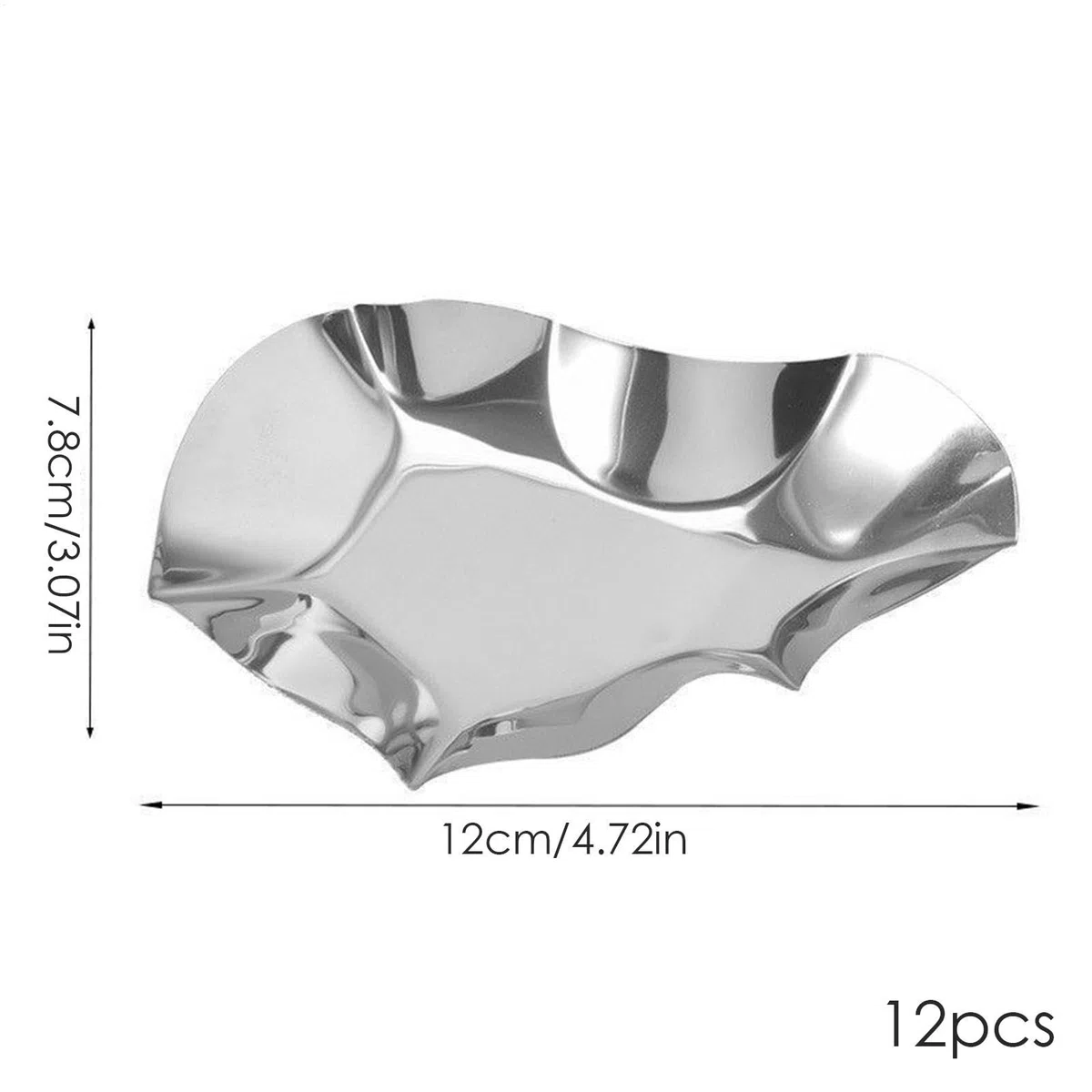Platos de ostras, bandeja de acero inoxidable para hornear, bandeja apilable para servir, juego de 12 platos para hornear, plato de metal para cocina para mariscos, almejas y vieiras