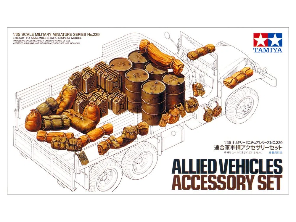 Tamiya 35229 - Maqueta Para Montar, Set de Accesorios Para Vehículos Aliados Escala 1/35