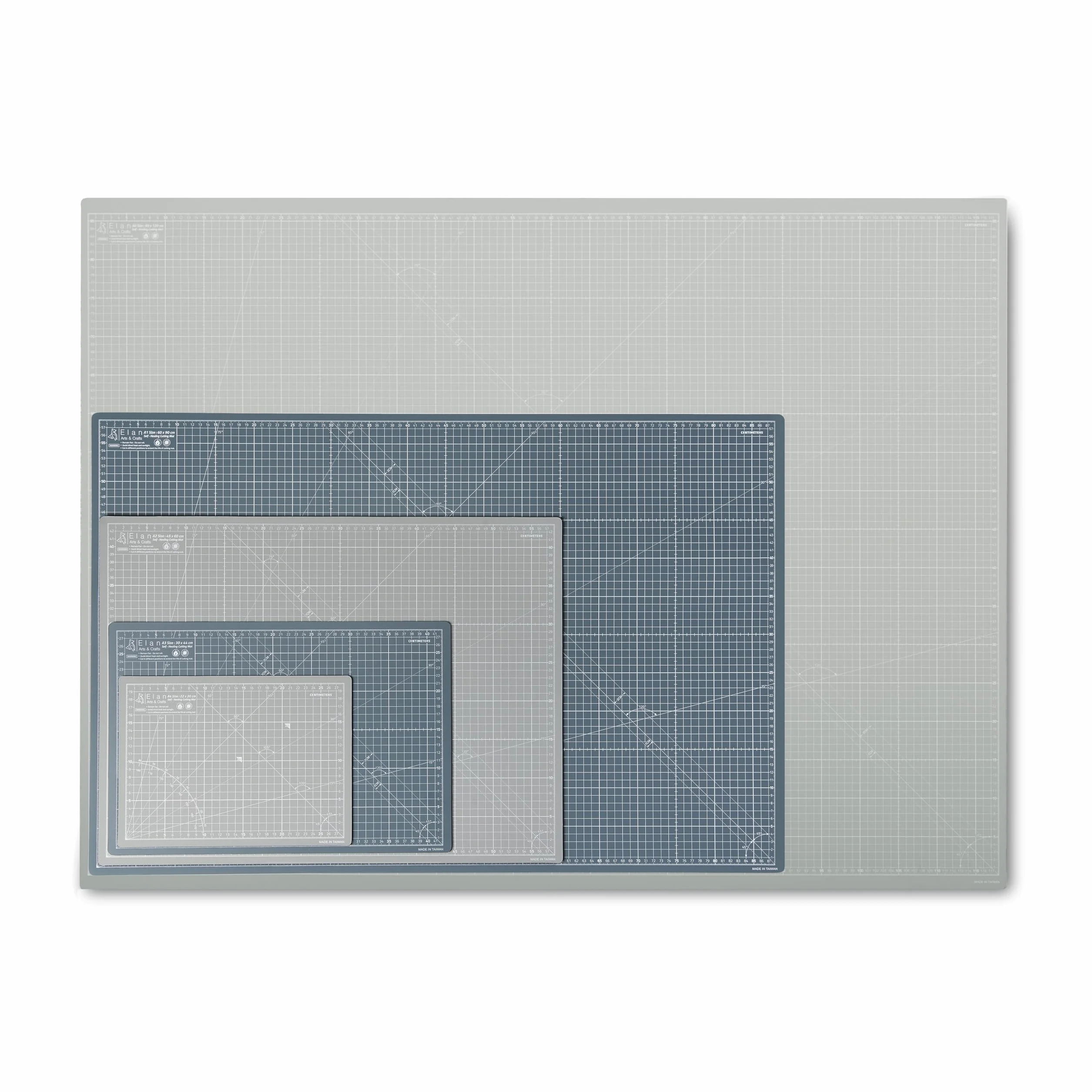 Elan Base de Corte A2 Autocicatrizante Gris, Tabla de Corte 60x45 CM, Tabla Cortar Costura, Base de Corte A2, Protector Mesa Manualidades de 5 Capas