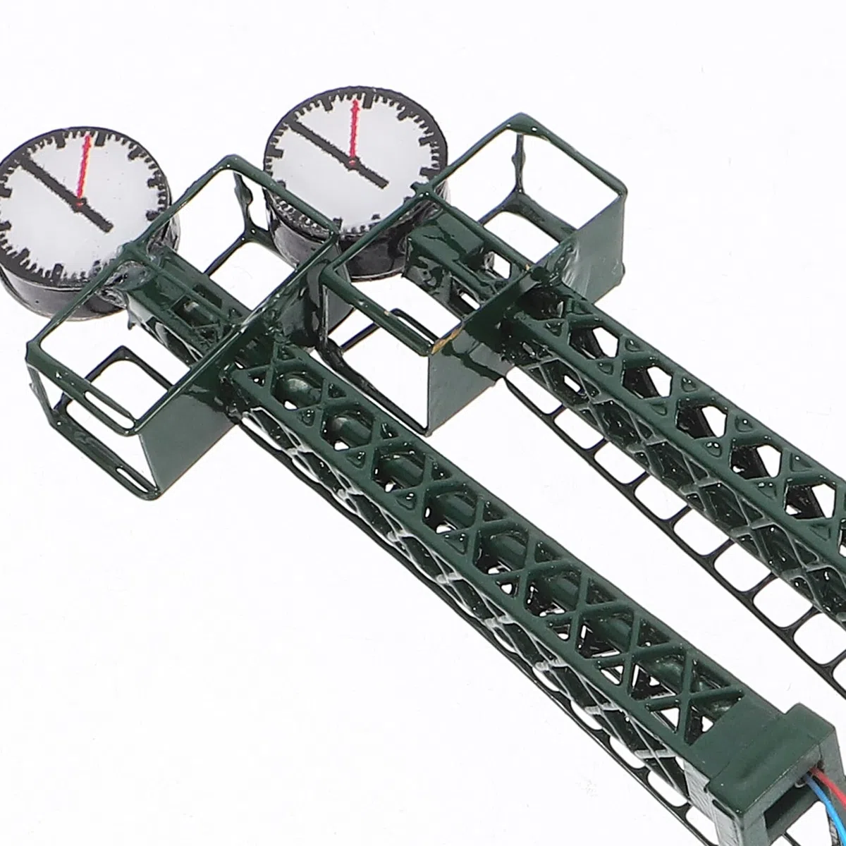 Farolas para Maquetas de Trenes a Escala N Luz LED de Alumbrado Público Verde Accesorio Miniatura para Diorama Ferroviario 2 Piezas para Construcción y Decoración de Paisajes