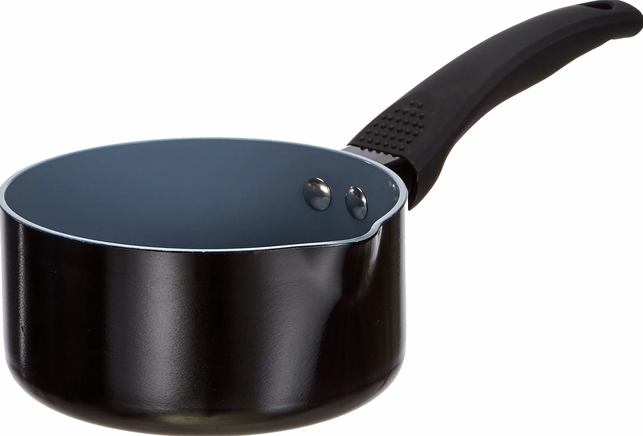 MasterClass Non-Stick Milk Pan, Milk Pan with non-stick pouring rim, PTFE, PFOA and BPA free, Small pan with double non-stick coating, Cool Touch riveted handle, 14cm/5.5’.
