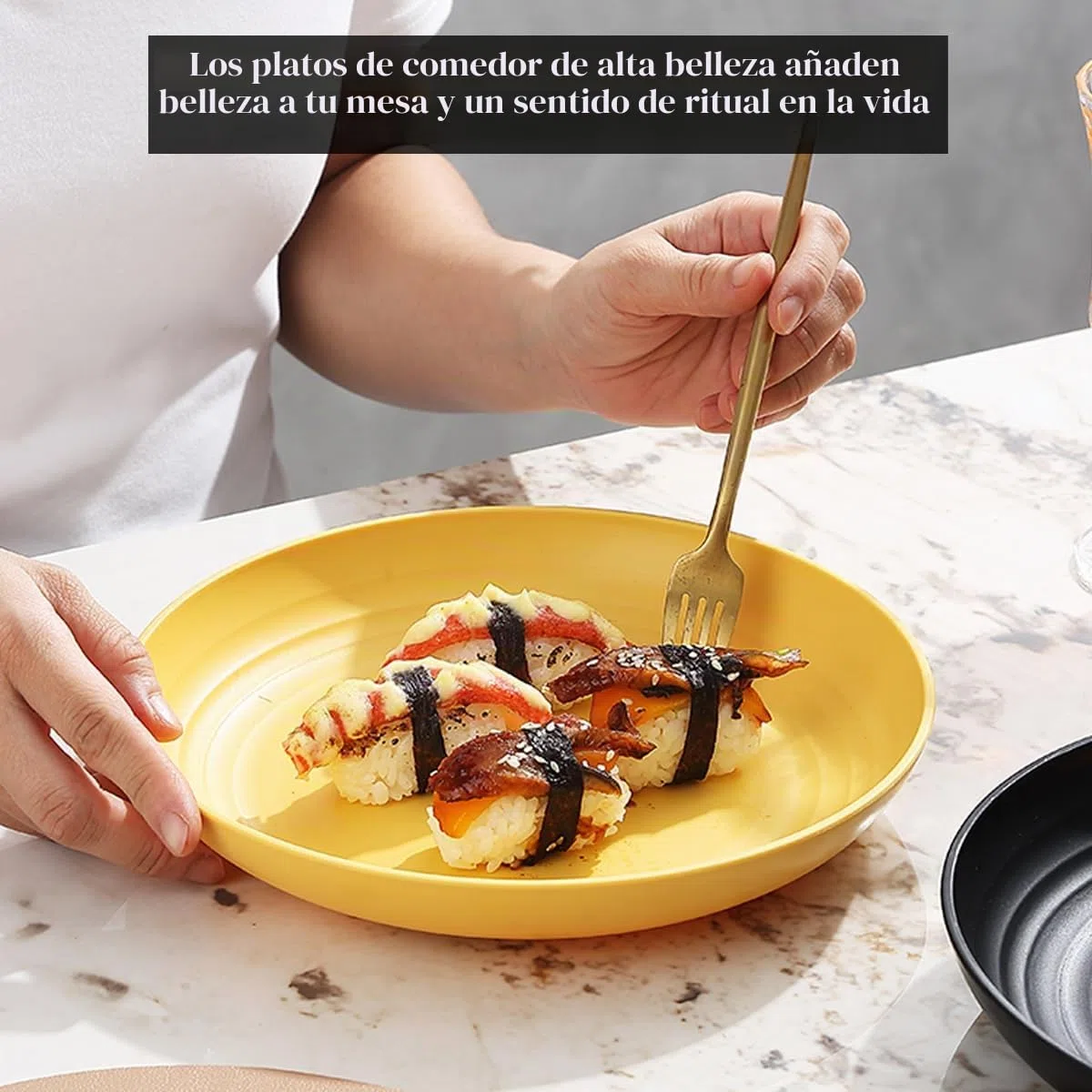 Kyraton gran placa de plástico profundo 8 piezas, Platos planos, platos ligeros irrompibles y reutilizables Pasta y albóndigas Tazón para microondas