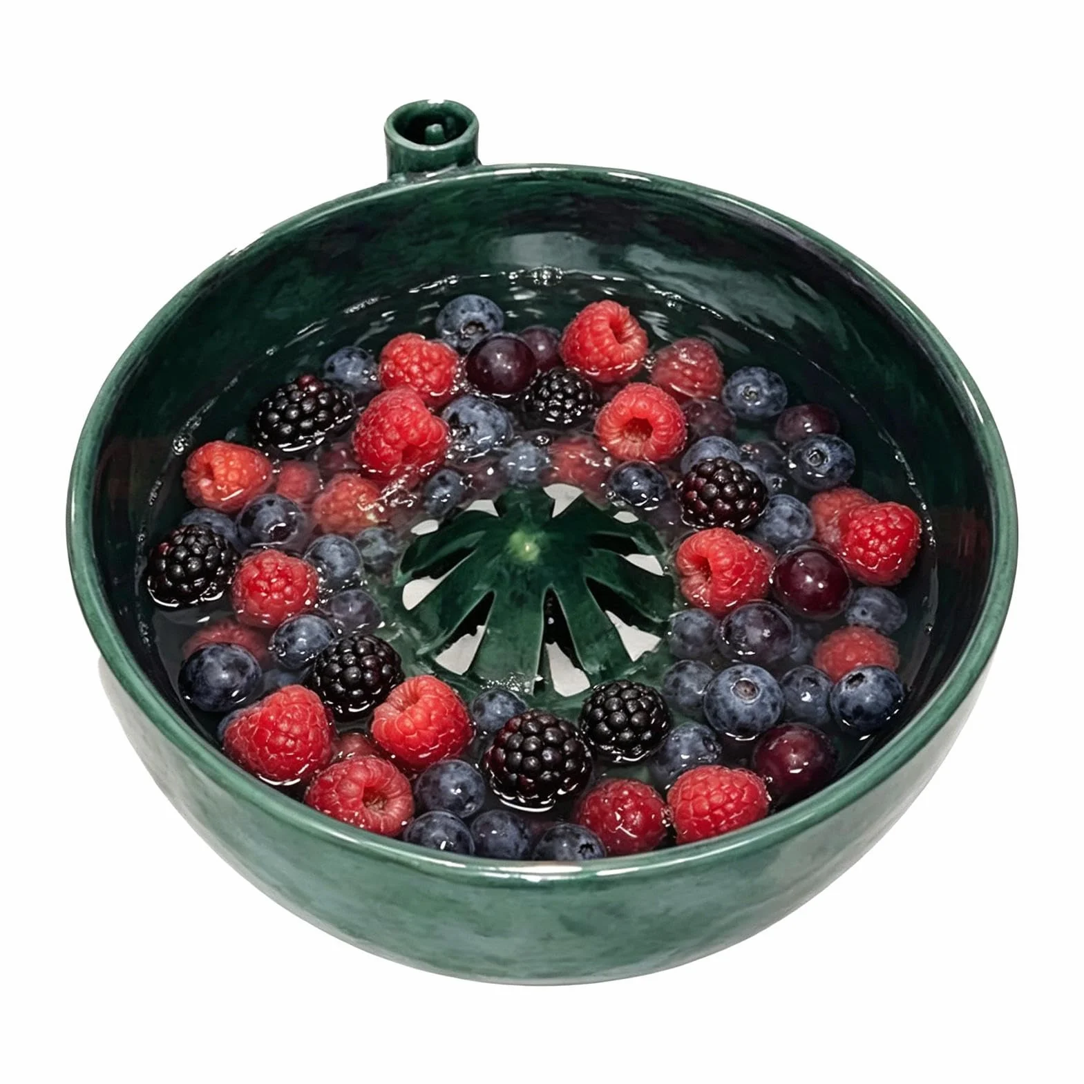 Cuenco de lavado de bayas | Limpiador giratorio automático de frutas y verduras con drenaje | Colador multifuncional de remolino de bayas | para hacer ensaladas de moras, uvas, hogar, cocina, camping