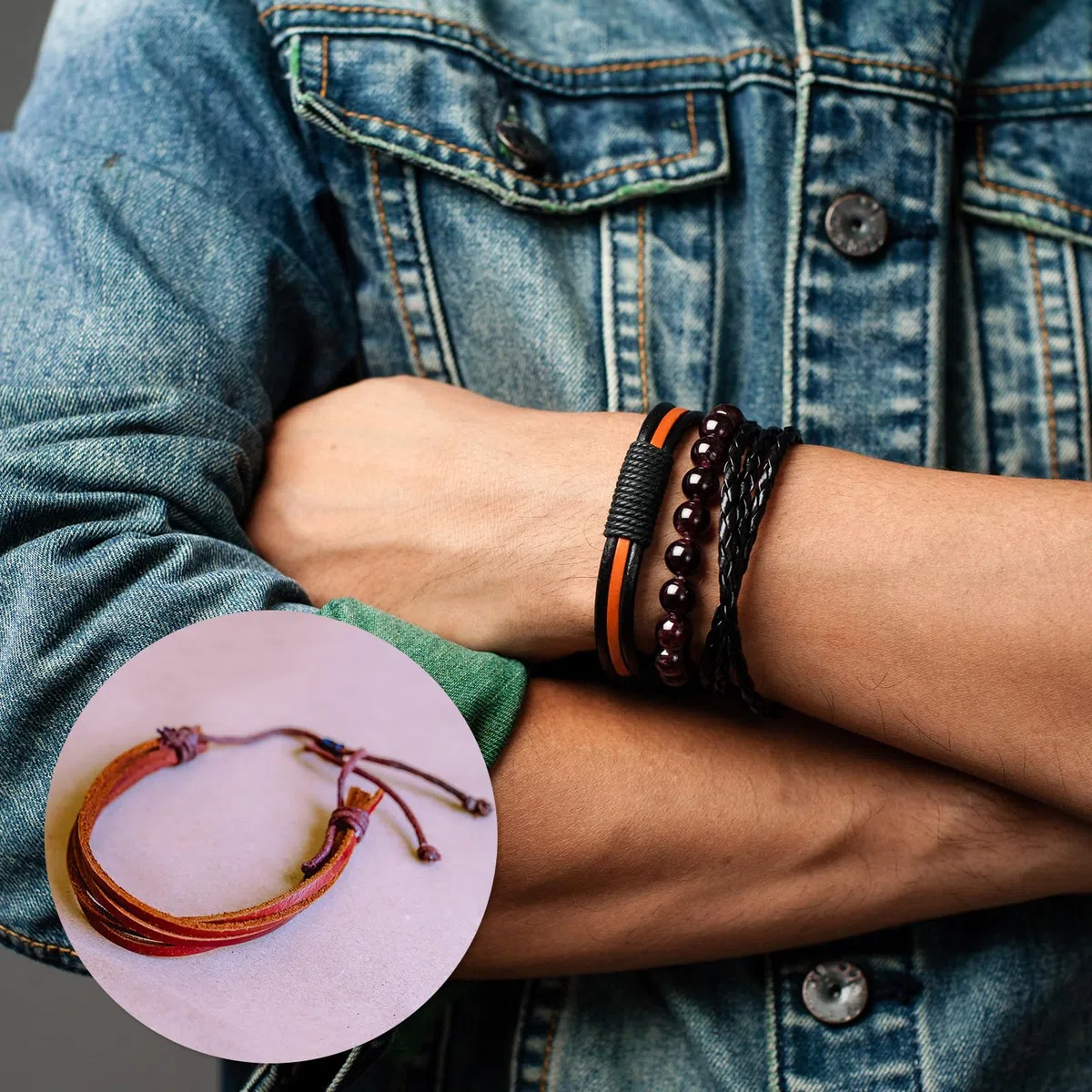 QUARKZMAN Cordón de Cuero Plano de 15mm, Tiras de Cuero de 2.2 Yardas y 2mm de Grosor para Manualidades, Pulseras y Correas de Bolso (Café)