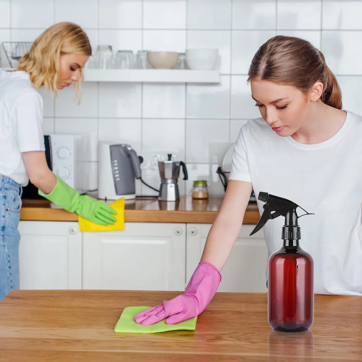 ASelected 3 botellas pulverizadoras reutilizables de 500 ml para limpieza, ajuste de flujo de pulverización ajustable para plantas, jardinería, limpieza, peluquería