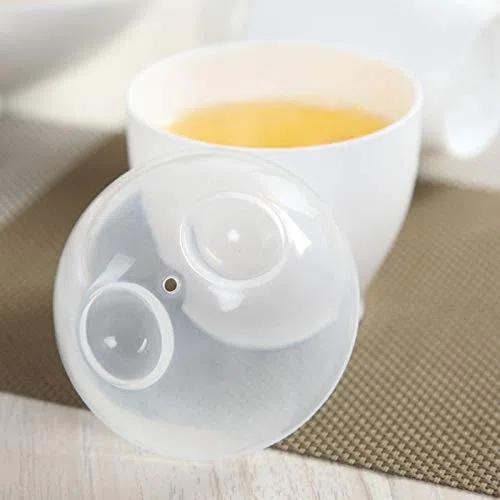 Mini Hueveras de Vapor para Horno Un Microondas, Huevera Sodo Desayuno Conveniente y Nutritivo, 2 Piezas