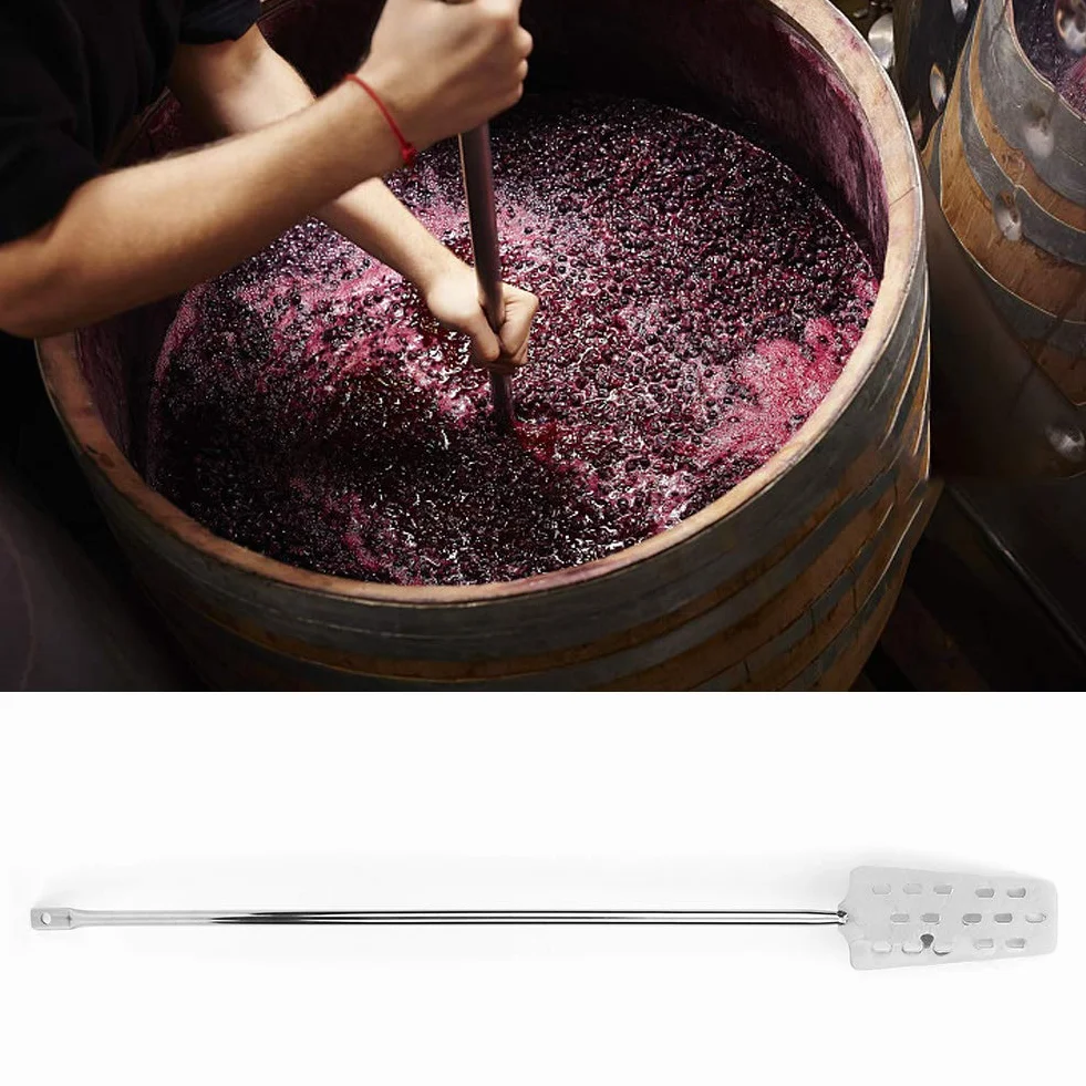 Paleta De Mezcla De Mango Largo, Paleta De Elaboración De Cerveza, Agitador De Cerveza, Agitador De Mezcla De Vino De Acero Inoxidable, Accesorios De Elaboración De Cerveza Para El Hogar Y La Cocina