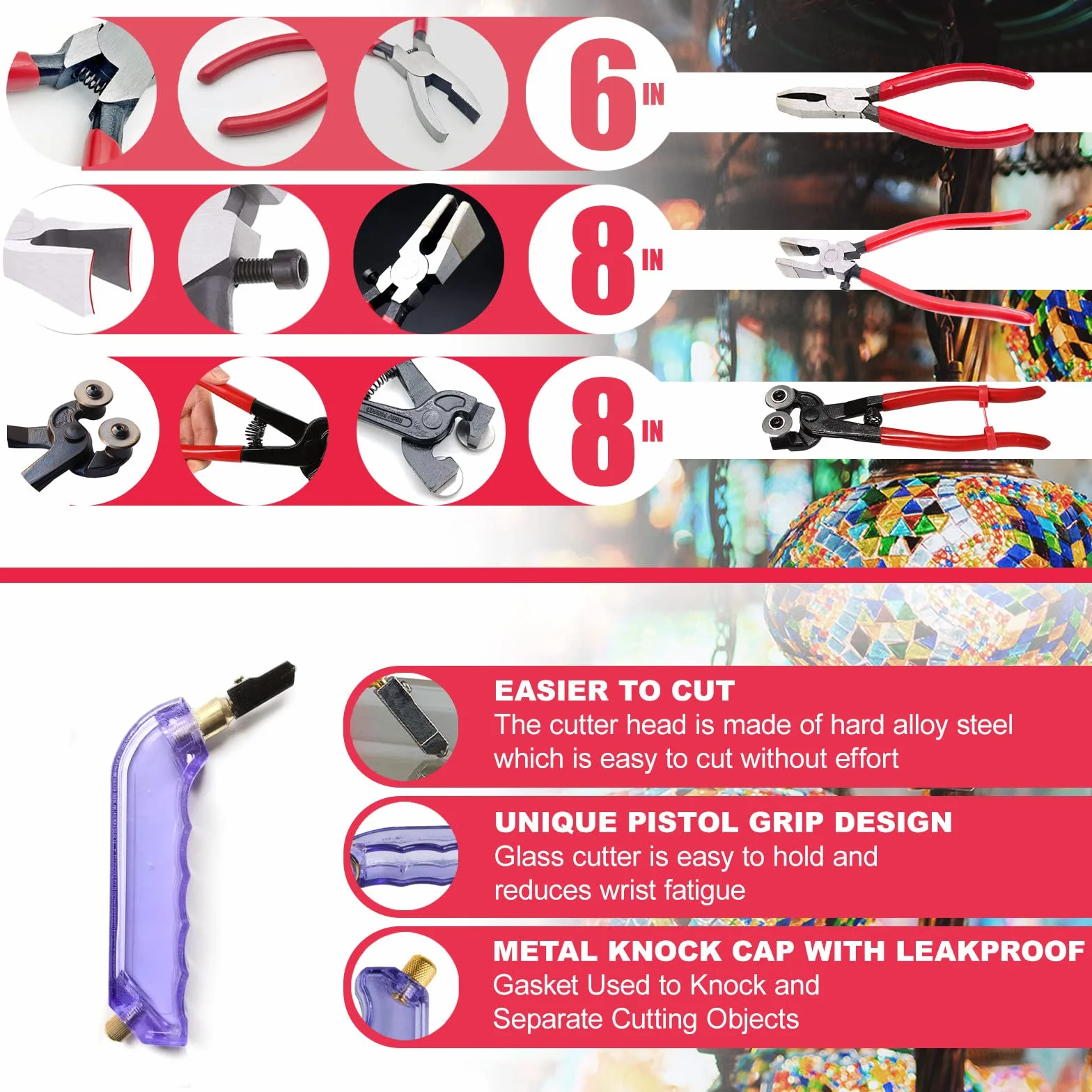 Kit de iniciación para molinillo de vidrio, kits para mosaicos y vidrios para entusiastas del bricolaje, molinillo de agua automático con broca de 5/8"+1"/kit de soldador de 60 W/kit de herramientas