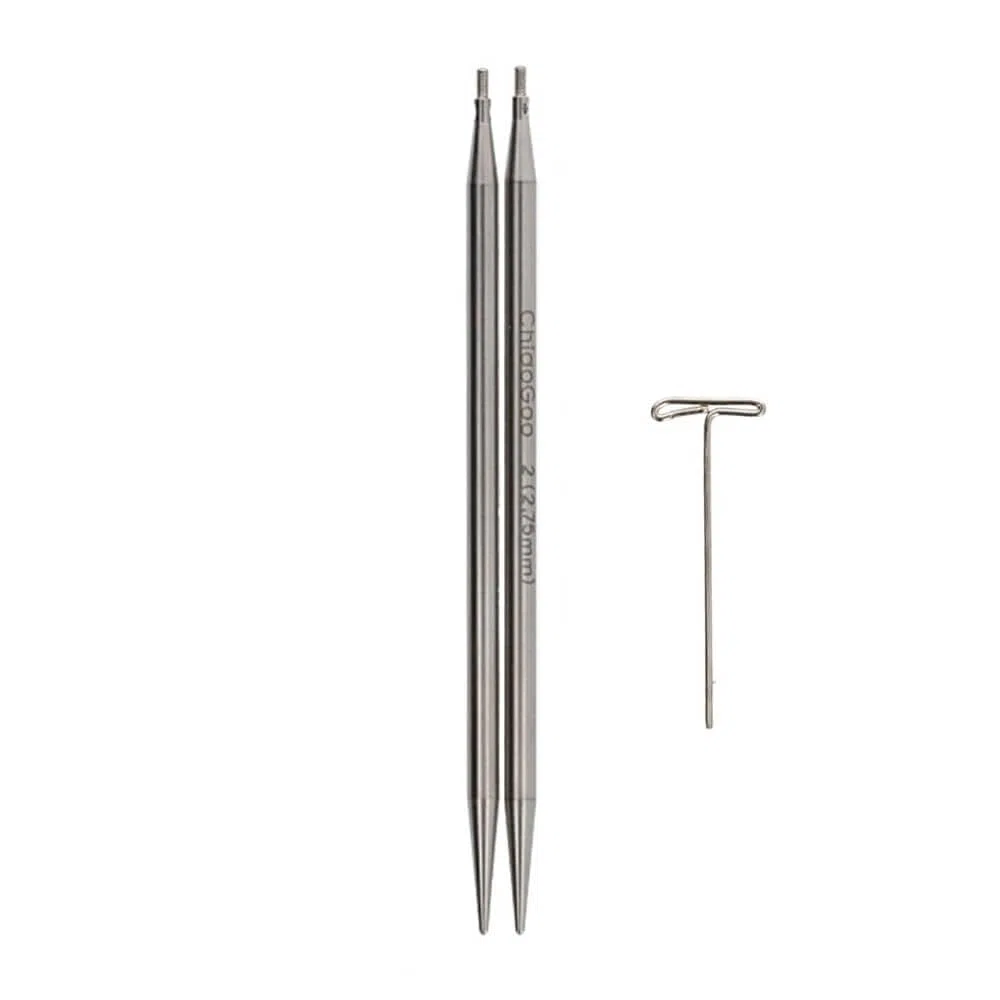 ChiaoGoo TWIST Lace Puntas de Aguja de Tejer Intercambiables de Acero Inoxidable 8 cm 2.75 mm 1 unidad