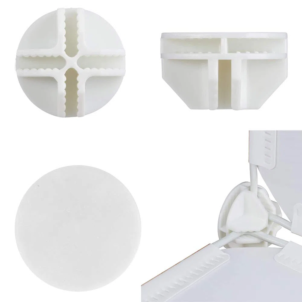 ManLee 40pcs Conectores de Cubos de Plástico Cubo de Rejilla de Alambre Conector Armario Modular para Accesorios Armario Modular Rejilla Estantería Organizador de Armario Cierre Hebilla Clip Blanco