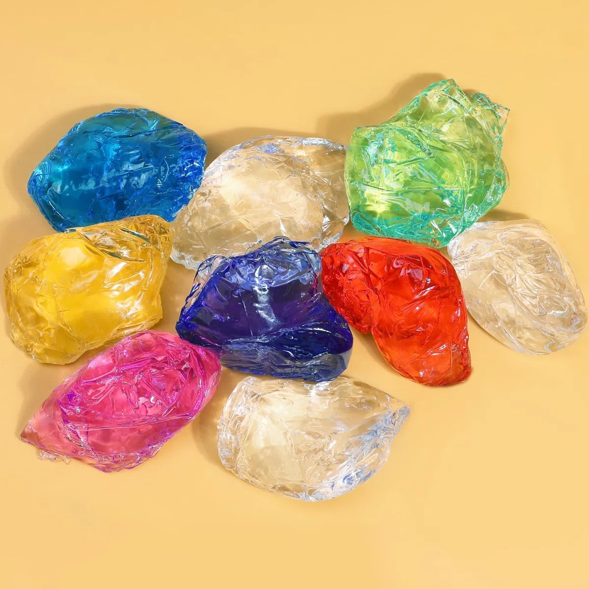 Blingfun Kit Completo para Hacer Velas de Gel - 4 Pastillas de Cera de Gel，50 Mechas，50 Pegatinas - Suministros para Velas Aromáticas Artesanales - Incluye Cera Jelly Transparente para Decoración